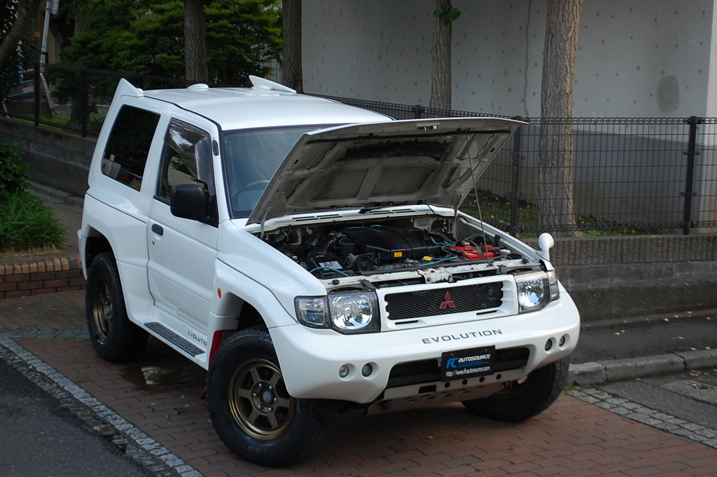 Pajero Evolution 5spd with Bronze Volks Racing alloys